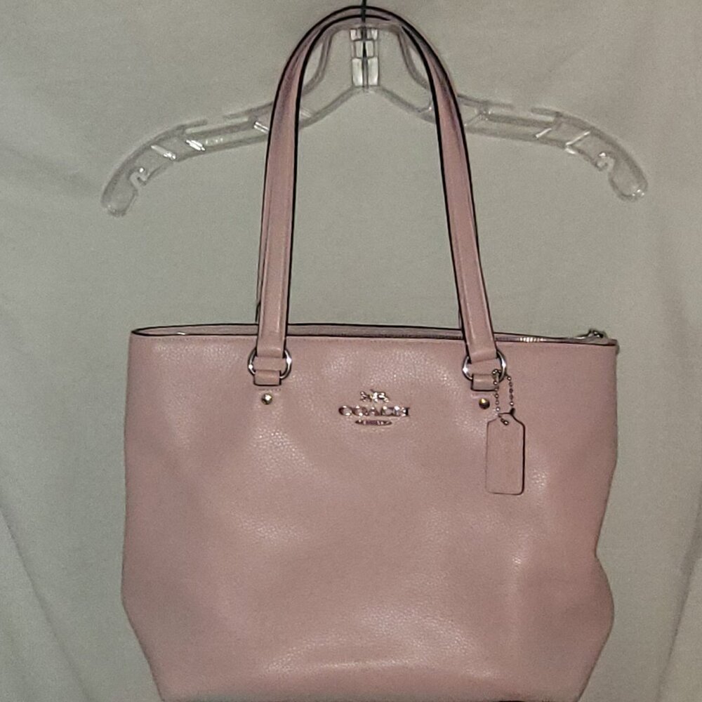 rePosh - Coach Blush Pink Leather Tote